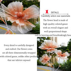 Giant Flowers for Decoration,66.9" Tall Floor Standing Life Size Silk Flower Decor - 3 Large Artificial Flowers with Stand for Wedding Reception,Party Banquet Background,Home Decor