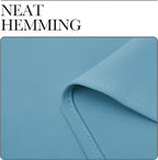 NICETOWN Thermal Insulated Curtains Blackout Draperies, Window Treatment Solid Grommet Room Darkening Drape Panels for Bedroom (Teal Blue, Set of 2, 34 by 72 inches Long)