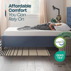 Linenspa 6 Inch Gel Infused Memory Foam Mattress – Queen Size – Medium Firm - Low Profile Bed - Mattress in a Box - Youth or Kids Bedroom - Pressure Relieving and Breathable – CertiPUR-US Certified
