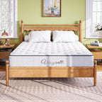 Vesgantti Queen Size Mattress, 10 Inch Innerspring Multilayer Hybrid Mattress, Ergonomic Design with Breathable Foam and Pocket Spring, Tight Top Series Medium Firm Feel