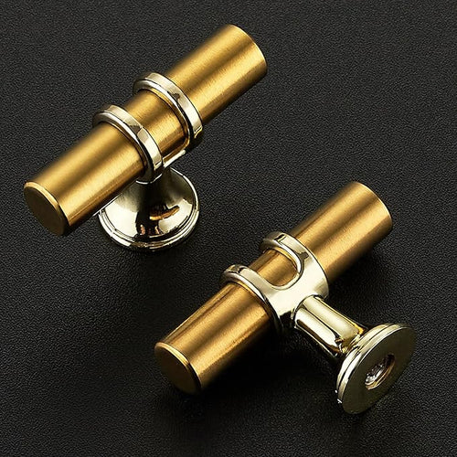 25 Pack Brushed Brass Cabinet Knobs - Gold Kitchen Cabinet Knobs Cabinet Pulls for Kitchen Cabinet Drawer Stainless Steel Dresser Knobs for Cabinet Hardware 2in Length Single Hole