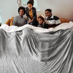 Bedsure GentleSoft Sherpa Fleece Oversized Cal King Blankets for Bed - Thick and Warm Throw for Women and Men, Soft Fuzzy Plush Large Blanket for Winter, Light Grey, 112x98 Inches