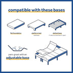 Sealy - Memory Foam Bed in a Box - 8 Inch, Medium Feel, Twin Size, CopperChill Technology, CertiPur-US Certified,White