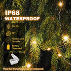 30 Pack Fairy Lights Battery Operated - 3 Speed Modes, 7Ft 20 LED String Twinkle Lights, Waterproof Copper Wire, Mini Firefly Light for Mason Jars Vases Christmas Decor, Warm White