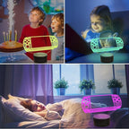 Attivolife Gameped 3D Illusion Lamp, Handheld Game Console Night Light with Remote Control + Timer 16 Color Change Lamps Kids Gamer Room Decor Plug in Cool Festival Birthday Gifts for Boys Men Child