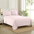 Twin Sheets - Breathable Luxury Sheets with Full Elastic & Secure Corner Straps Built In - 1800 Supreme Collection Extra Soft Deep Pocket Bedding Set, Sheet Set, EXTRA DEEP pocket - Twin, Pale Pink