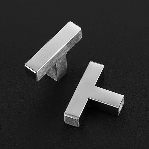 30 Pack Brushed Nickel Cabinet Knobs - Kitchen Cabinet Knobs Silver Cabinet Pulls for Kitchen Cabinet Drawer Stainless Steel Dresser Knobs for Cabinet Hardware 2in Length Single Hole Square