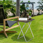 Garden 4 you TV Tray Table TV Dinner Tray with Sturdy MDF Set of 2,Eating Trays for Living Room with No Assembly Required,Small Folding Side Table 15 x 18.9 x 26in (3D,2PCS)
