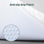 ZINUS 3 Inch Ultra Cooling Gel Memory Foam Mattress Topper with Cooling Cover, CertiPUR-US Certified, Queen, White