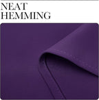 NICETOWN Royal Purple Blackout Curtains 120 inches Length for Living Room, 2 Panels, 55" Wide, Thermal Insulated Long Drapes for Large Window