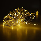 Karlling USB Plug in LED Fairy Lights,2 Packs of 100 LED Bulbs 33 Ft Silver Wire Waterproof Starry String Lights for Bedroom Patio Garden Party Wedding Commercial Lighting (Warm White)