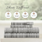 Linen Market Double-Brushed Patterned Microfiber Queen Sheet Set 4 Piece – Oeko-TEX Certified Ultra Soft & Wrinkle-Free - 16" Deep Pocket Sheets - Easy Care Queen Size - Polka Dot Gray