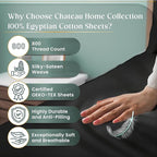 100% Cotton Sheets King Size Sheets Set with Fitted Sheet & Pillowcase Sets, 800 Thread Count Sateen Weave 4 piece Deep Pocket King Sheet Set, Soft & Comfy Naturally Cool Luxury Bedding- Charcoal