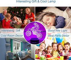 Motocross 3D Lamp Gift with Remote, Dirt Bike Decor Toys for Boys Girls Room, 7 Colors Changing Nightlight Bedside for Kids Baby