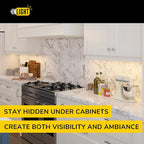 GETINLIGHT 24-inch Hardwired Only LED Under Cabinet Lighting, Soft White(3000K), Dimmable, Matte White Finished, ETL Listed, IN-0201-13-WH