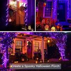 led Fairy Lights Waterproof 16.4ft String Lights Battery Operated for Wedding, Home, Garden, Party, Christmas Decoration, Purple