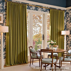 Lazzzy Velvet Blackout Curtains Thermal Insulated Room Window Drapes Super Soft Luxury Curtains for Living Room Bedroom Rod Pocket 2 Panels, Golden Olive, 52" W x 84" L