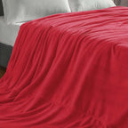 BEDELITE Big Fleece Blanket 120" x 120" (10' x 10'), Super Soft Fluffy Fuzzy Oversized King for Bed, Couch, Sofa, Camping, Extra Large Blanket Fits Your Whole Family, Red
