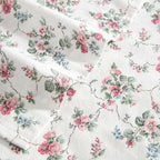 Laura Ashley - Flannel Sheets Twin Size, Anti-Pilling & Wrinkle Resistant Cotton, Touchably Soft for All-Season Comfort - Bed Sheets with Matching Pillowcase & Fitted Sheet (Le Fleur Pink)