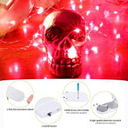 15 Packs 20 Led Red Fairy Lights Battery Operated 6.6ft Silver String Lights Waterproof Firefly Starry Light for Bedroom Dorm DIY Table Centerpieces Halloween Christmas Party Decor