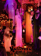 5 Pack Fairy Lights Battery Operated, 7 Feet 20 Led String Lights with Timer, Waterproof Firefly Lights for Party Haunted House Indoor Outdoor Halloween Decorations, 6 Hours on/18 Hours Off, Orange