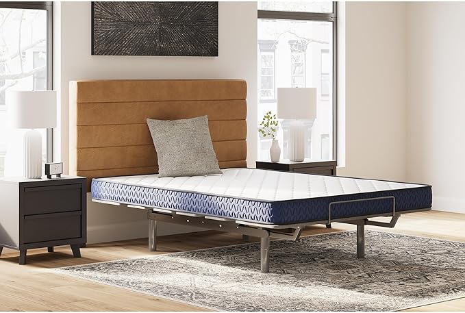 Signature Design by Ashley Full Size Medium Firm 6 Inch Memory Foam Mattress with Breathable Quilted Cover, Fiberglass Free, Mattress in A Box