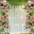 Artificial Flowers 25pcs Fake Roses, Brick Red Foam Rose Faux Flower for DIY Wedding Bouquets Bridal Shower Centerpieces Floral Arrangements Home Decorations Party Backdrops Table