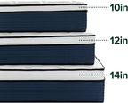 ZINUS 12 Inch Comfort Support Hybrid Mattress [New Version], King, Fiberglass Free, Medium Plush, Motion Isolation, Certified Safe Foams & Fabric, Mattress in A Box