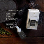 Thymes Pura Refills – 2 Pack of Oil Diffuser Scents – Long-Lasting Pura Diffuser Refills – Premium Home Fragrance – Notes of Fresh Evergreen, Smoky Wood & Golden Amber (Noir Woods, Pack of 2)