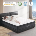 King Size Mattress, 14 Inch Hybrid Memory Foam King Bed Mattress with Pocket Springs for Motion Isolation Pressure Relief, CertiPUR-US