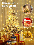 6 Pack Fairy Lights Battery Operated with Remote Control Timer, 26 FT 80 LED String Lights Outdoor Indoor, 8 Mode Twinkle Lights for Christmas Party Wedding Birthday Bedroom Decorations (Warm White)