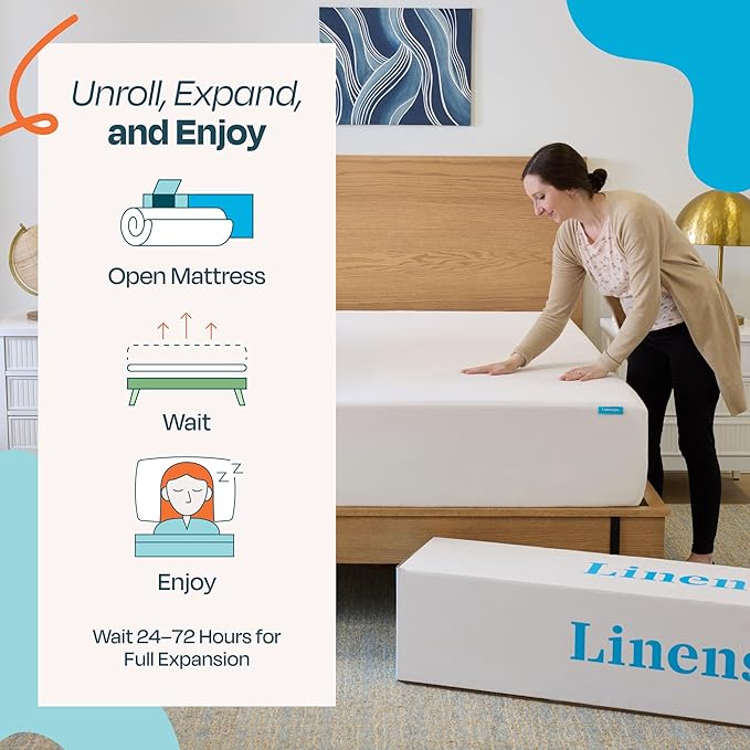 Linenspa 12 Inch Gel Infused Memory Foam Mattress – Twin Size – Plush - Cooling Gel - Mattress in a Box - Primary or Guest Bedroom - Pressure Relieving and Breathable – CertiPUR-US Certified
