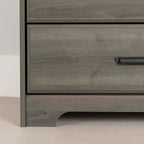 South Shore Versa Collection 5-Drawer Dresser, Gray Maple with Antique Handles