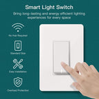 TREATLIFE Smart Light Switch Single Pole Works with Alexa, Google Home and SmartThings, 2.4GHz WiFi Timer Smart Switch, Neutral Wire Required, No Hub Required, FCC Listed, 4 Pack