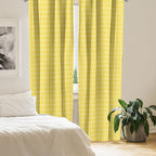 Ambesonne Yellow Window Curtains, Moroccan Trellis Pattern in Yellow Tones Vintage Eastern Pattern, Lightweight Decor 2-Panel Set with Rod Pocket, Pair of - 28" x 95", Mustard Yellow