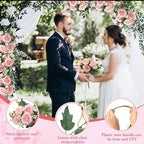 Geosar 2 Bundles Artificial Peonies Flowers Fake Silk Peony Bouquet Faux Peonies Flowers Bulk for Decoration Vase Floral Arrangements Wedding Party Table (Pink)
