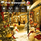 75FT 1500 LED Cluster Christmas Lights, Christmas Tree Lights Outdoor Indoor with 8 Modes & Timer & Remote, Firecrackers String Lights Waterproof for Garland Party Xmas Decorations, Warm White