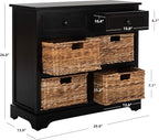 SAFAVIEH American Homes Collection Herman Vintage Black Storage Unit