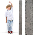 HEADWATERS STUDIO Height Ruler for Wall - Child Height Wall Chart, Height Chart for Kids Growth Chart for Wall Growth Chart Wood, Wooden Growth Chart for Wall - Gray w/Inches - 63"x5.75"