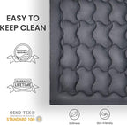SLEEP ZONE Full Mattress Topper Cooling Mattress Pad Cover Fluffy Down Alternative Bed Topper 8-21 Inch Deep Pocket, Full