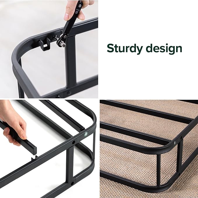 ZINUS 7 Inch California King Metal Smart Box Spring, Mattress Foundation, Strong Metal Frame, Easy Assembly