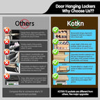 10 Tier Over The Door Organizer - Heavy Duty Hanging Storage Rack with Sturdy Oxford Fabric, Holds 20+ Pairs of Footwear, Boots & Sneakers, Saves 50% Closet Space(Beige)