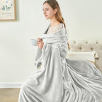 BEDELITE Fleece Blanket Dove Grey Throw Blankets for Couch & Bed, Luxury Plush Cozy Fuzzy Blanket 50x60 inches, Super Soft Warm Lightweight Throw Blanket for Travel Camping