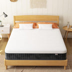 Swbvs Firm Full Mattress, 10 Inch Cooling-Gel Memory Foam & Pocket Spring Hybrid, Firm Feel, Full Size Mattresses, CertiPUR-US Certified, Fiberglass Free