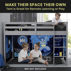 Batman Loft Bed Tent - Curtain Set for Low Twin Loft Bed (Bed Sold Separately) by Delta Children