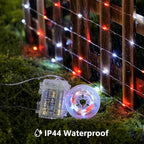 JMEXSUSS 2 Pack Red and White Fairy Lights Battery Operated, Total 200LED 66ft Red and White Christmas Lights with Remote, 8 Modes Battery Powered Twinkle Lights for Bedroom Christmas Tree Decor