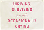 Thriving Surviving Rectangular Canvas Banner Wall Decor-Boho Flag Sign Art for Toddler Boy Girl Kids,Nursery Baby Room Above Crib Playroom Decor-Baby Growth Stuff Poster-Baby Shower Christmas Gift