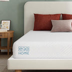 EGO White 10 inch Twin Memory Foam Mattress, Gel Green Tea Mattress Bed in a Box, CertiPUR-US Certified, 38"×75", Medium Firm