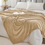 BEDELITE Fleece Blanket King Size Blankets for Bed, Luxury Plush Cozy Fuzzy Blanket 108x90 inches, Super Soft Warm Lightweight Throw Blanket All Seasons Suitable, Light Camel