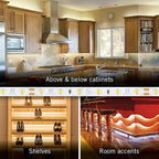 Armacost Lighting Home AC Dimmable Soft White LED Tape Light Kit (5M) 424502 2700k Warm White 16.4 ft